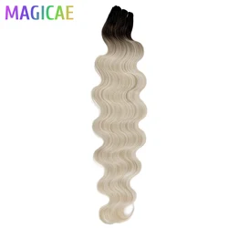 Chocolate Brown Body Wave Hair Weave Bundles - 30 Synthetic Heat - Resistant Fiber Extension, Natural Look - 30inches - 76cm - 200g (Blonde Bayalage)