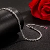 Shining 925 Sterling Silver Chain Anklet for Women Men Fashion Weaving Cross Ankle Bracelet Barefoot Sandals Foot Jewelry Gift 5