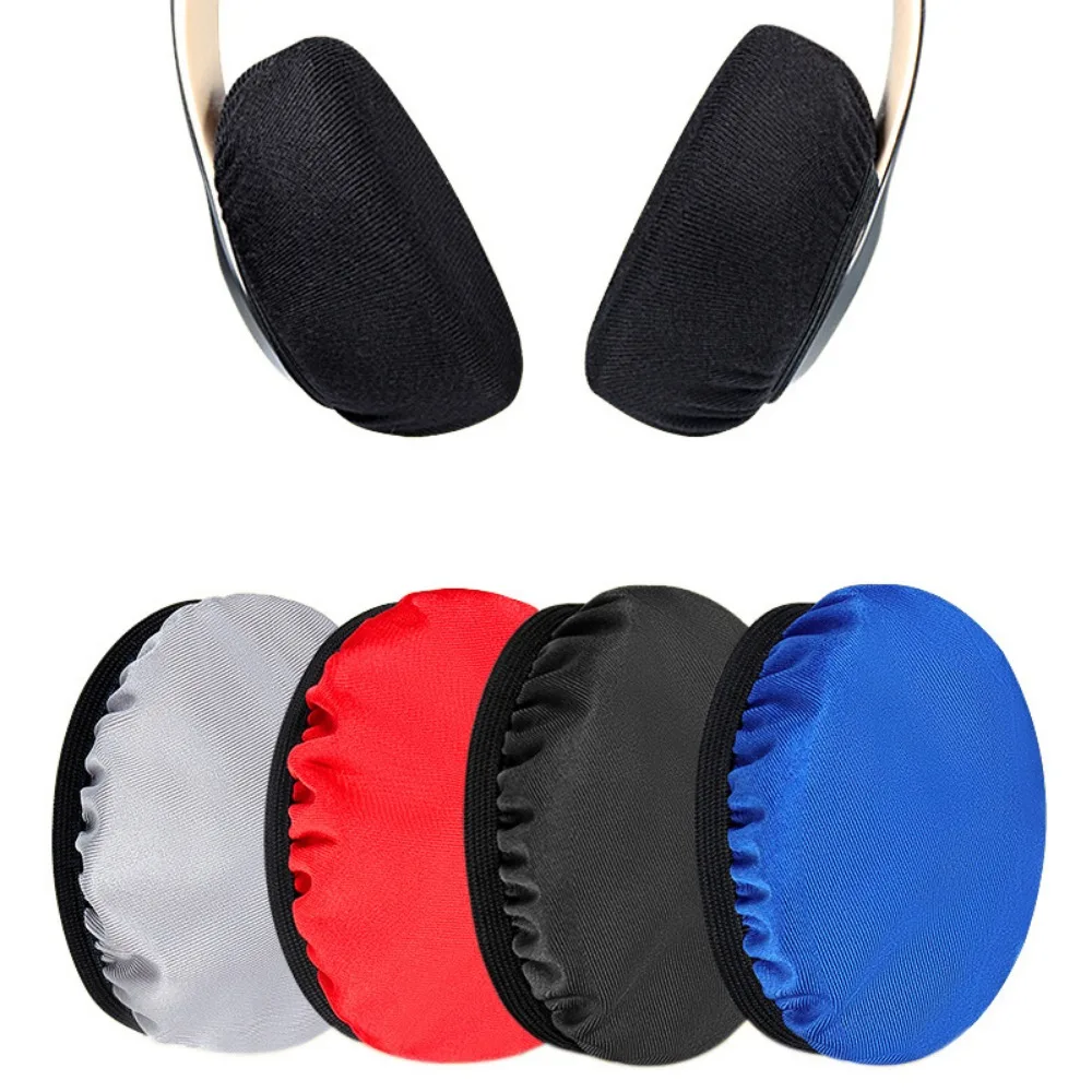 Reusable Hygienic Universal Soft Washable Headphones Elastic Protective Dust Proof Earpad Covers Non Woven Cloth Durable 1Pairs