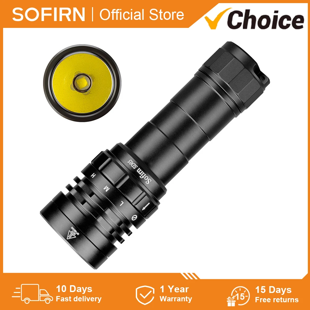 

Sofirn SD05 Diving Light 21700 Lamp XHP50.2 Super Bright 3000lm with Magnetic Switch 3 Modes Down Light