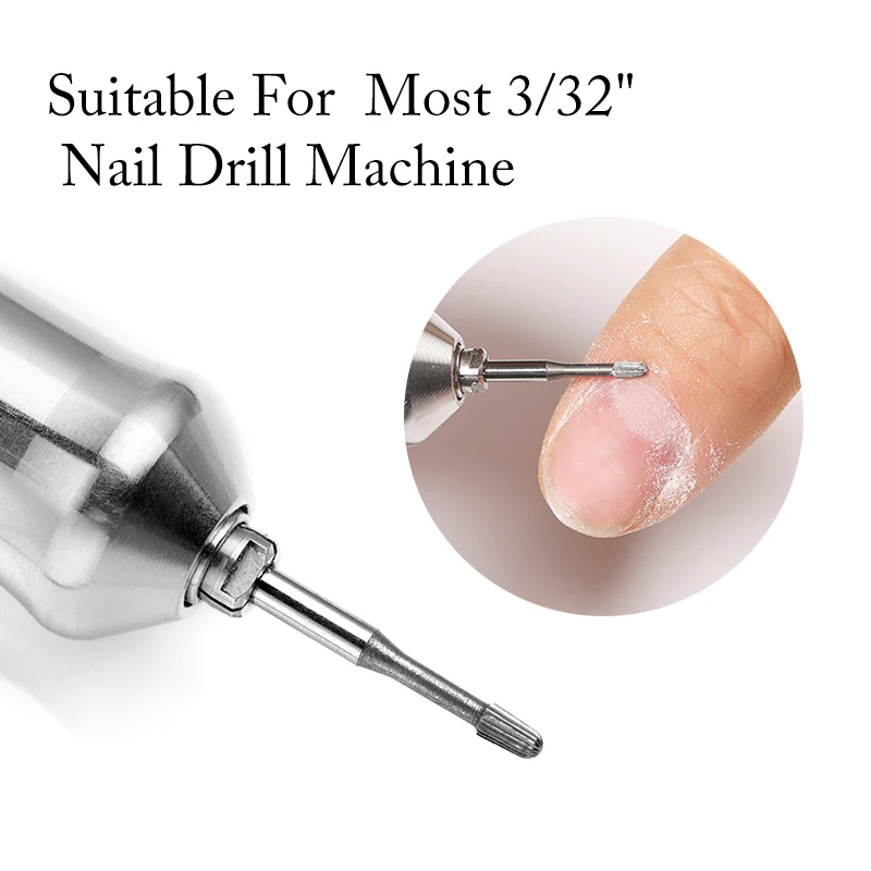 Safety Nail Drill Bits Tungsten Carbide Cuticle Remover 3/32" 1 Pc