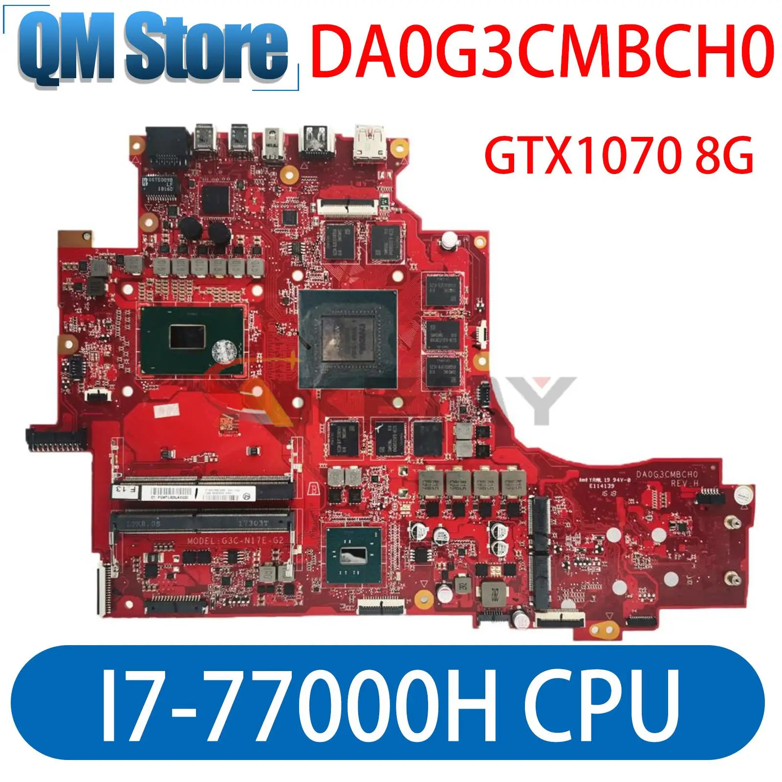 

Материнская плата для ноутбука 940622-601 940622-001 DA0G3CMBCH0, материнская плата для ноутбука HP OMEN-X 17T-AP000 17T-AP, модель GTX1070 8G