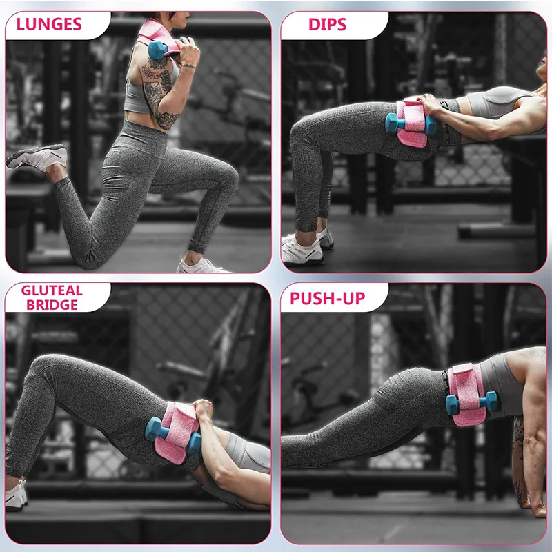 Adjustable Hip Thrust Belt Glute Bridge Pad Barbell Shoulder Guard Strap Hip Thrust Pad for Squat Bodybuilding Weight Training