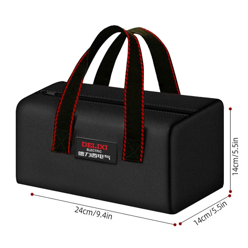DELIXI ELECTRIC Tool Bag Oxford Cloth Portable Storage Bag, Professional Electrician and Carpenter Repair, Home Storage, HandBag 2