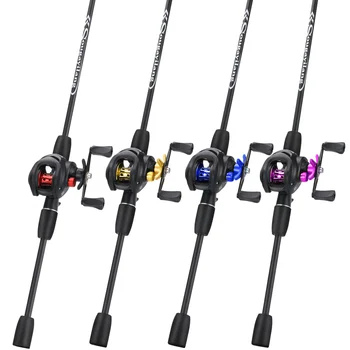 Sougayilang Carbon Rod & Baitcasting Reel Combo with Line 1