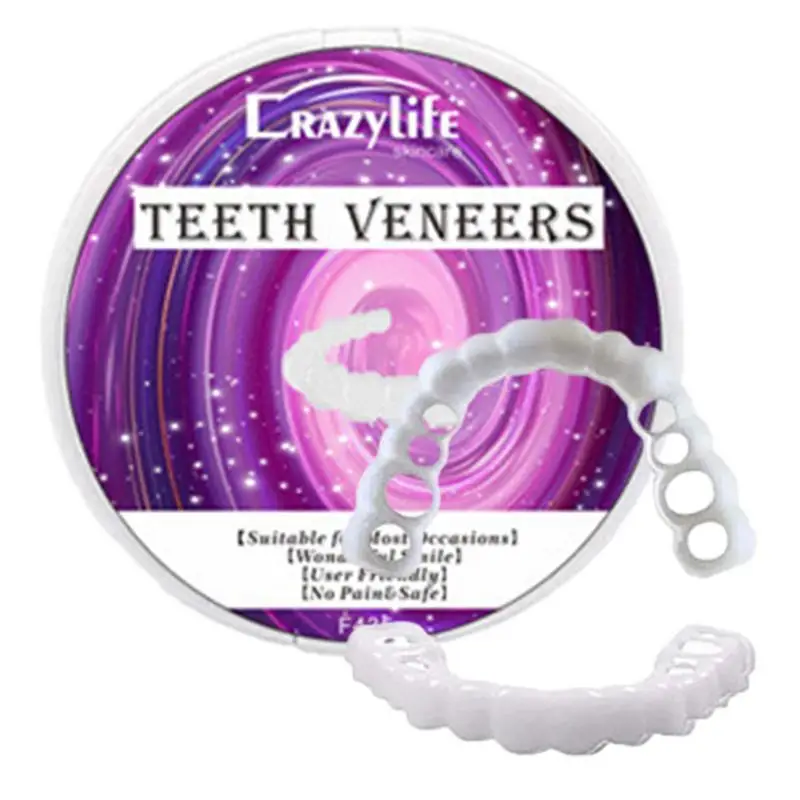 

Cosmetic Denture Veneers Instant Dental Veneers For Temporary Teeth Repair And Restoration Natural Fake Teeth Snap On Veneers