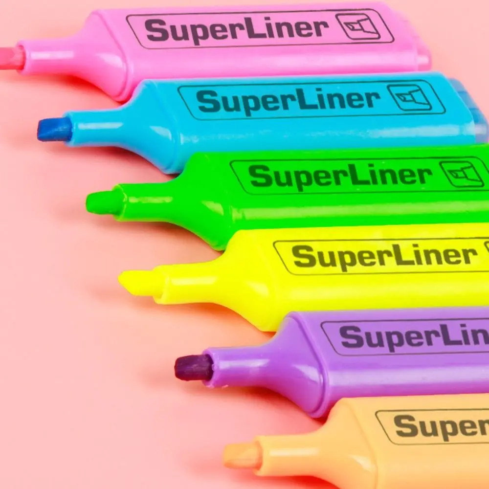 Flat Shape Highlighters Art Markers 4/6 Colors Pastel Markers School Office Supplies Oblique Drawing highlighter marker art marker marker pen