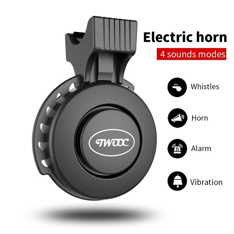 Bicycle Bell Charging Speaker USB Recharged Mini Bicycle Horn 4 Modes for Electric Scooter Parts
