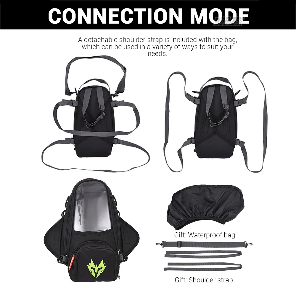 Sac à dos magnétique pour moto, sac de dégager de vélo de route, sac de  moteur étanche, sac de carburant d'huile, sac à dos de moto, nouveau -  AliExpress