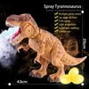 Large Electric Dinosaur Toys Walking Jet Dinosaur World With Mechanical Voice Tyrannosaurus Rex Luminous Egg Children Baby Gifts 1