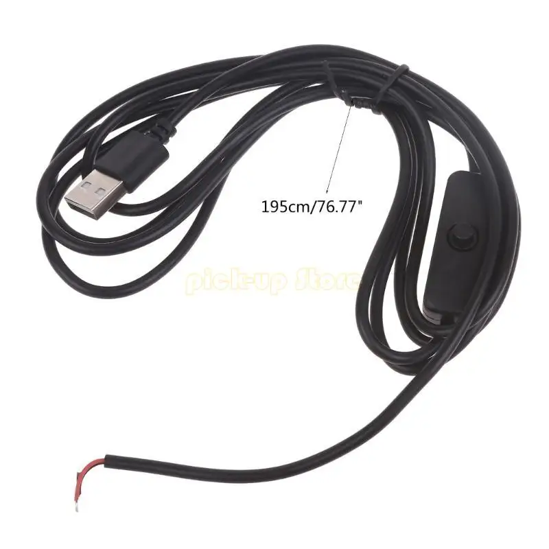 Q5WA 내구성 USB LED 스트립 전원 케이블 홈 오피스 또는 DIY 프로젝트에 완벽한