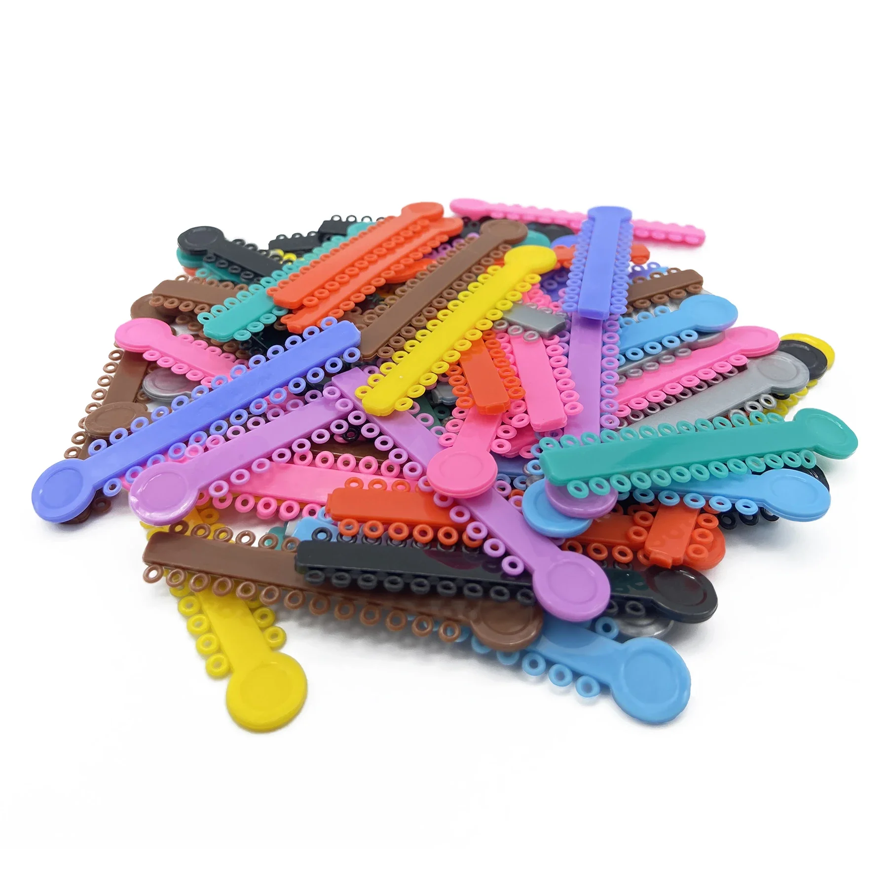40pcs/Bag Tomenty Dental Orthodontic Ligature Ties Elastic Rubber Bands Ring For Teeth Braces Elastomeric Dentistry Materials
