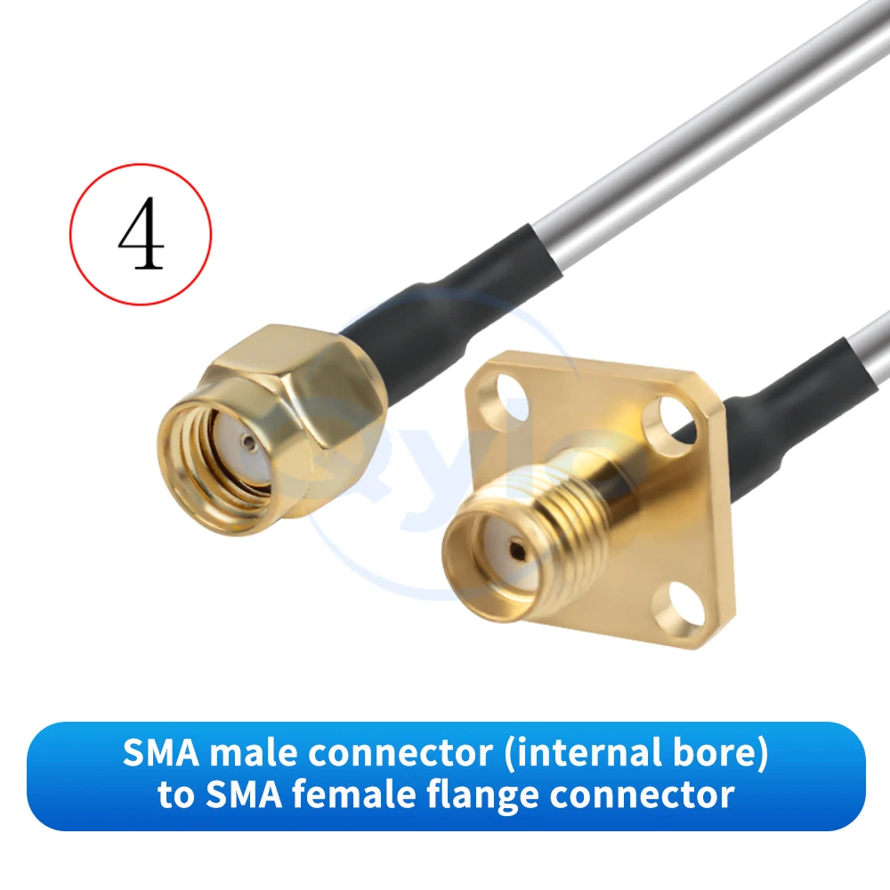 SMA auf SMA Stecker/Buchse Hochfrequenz-Kabelverbindung SFT50-2 Halbstarres HF-Kabel 0-18G SMA auf SMA Kabel (1 Stück)