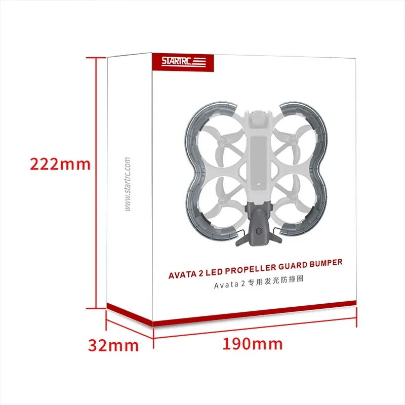 LED Propeller Guard Protector Rechargeable Luminous Anti-collision Ring Propellers Protective Bumper for DJI Avata 2