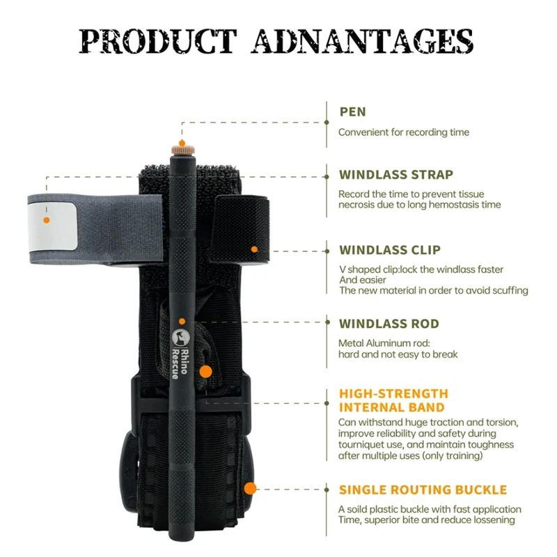Tourniquet kit Outdoor Tactical Rotary One Handed CAT Tourniquet Emergency