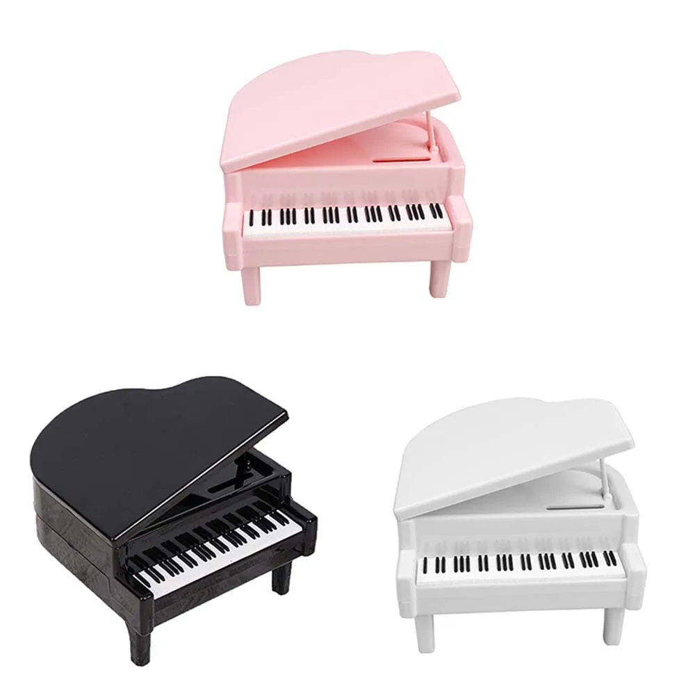 Piano Shape Piggy Bank Money Box Coins Cash Saving Box Safe Deposit Box Living Room Desktop Ornaments Kids Birthday Gift 3