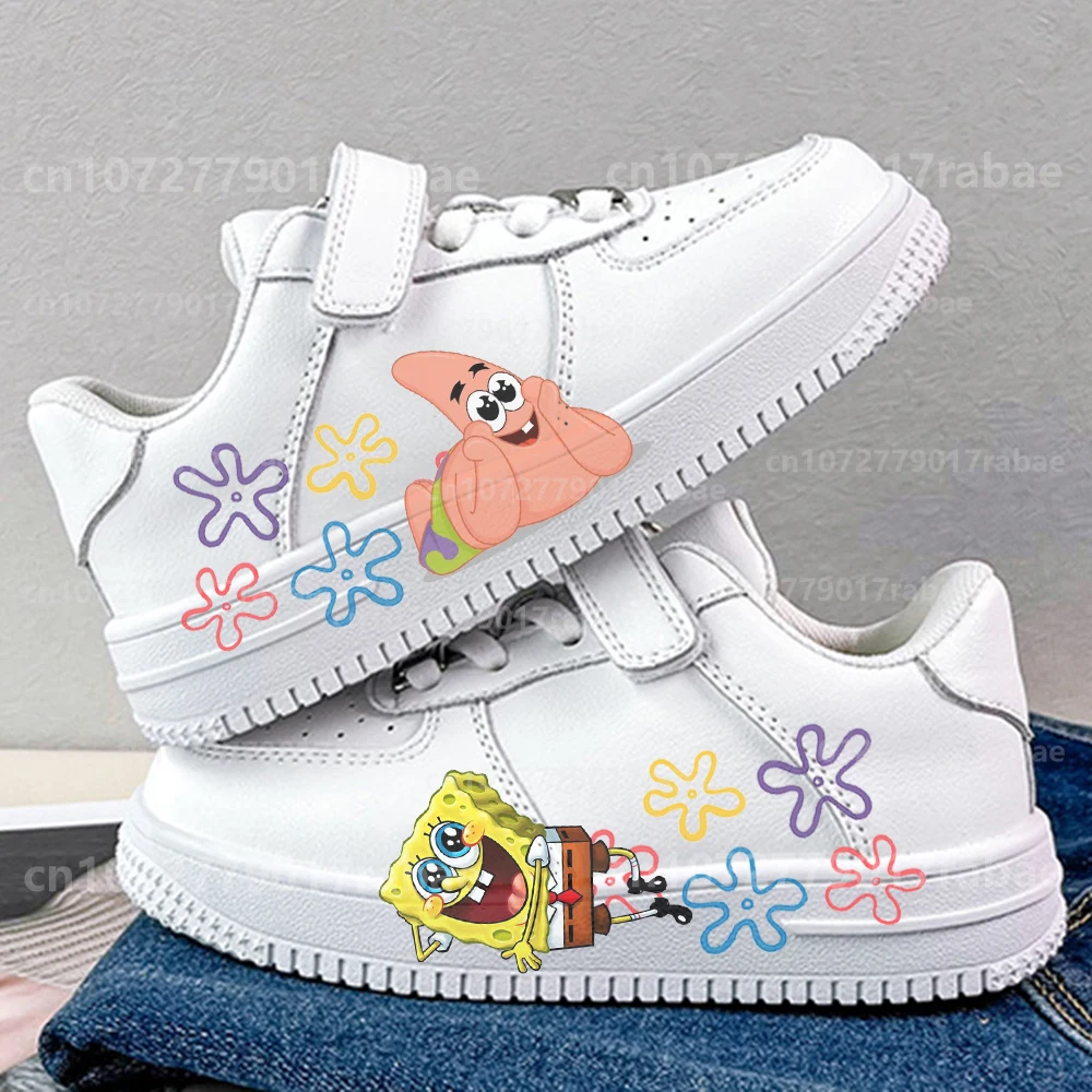 Spongebob Schoenen Sneakers Voor Kinderen Student Casual Basketbalschoenen Kid Sneakers Meisjes Jongens Hardlopen Mode Sportschoenen Cadeau