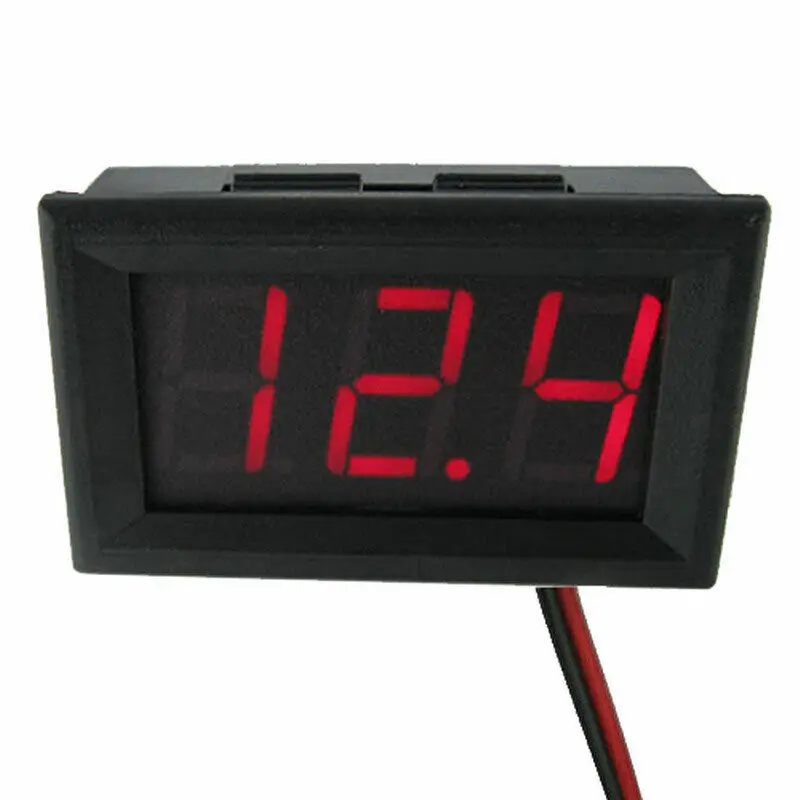 DC4.5V-30V Waterproof Digital Voltmeter Car Boat Motorcycle 0.56inch LED Display thumbnail 7