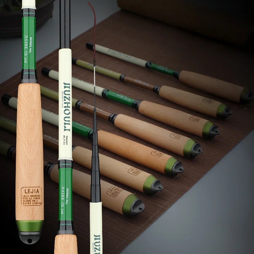 Ultrashort Telescopic Fishing Rod Multifunction Spinning Rod Carbon Fishing Fish Pole Durable Anti Slip Fish Rod Fishing Tool