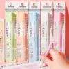 1+3Pcs Macaron Dispensing Pen Student Diy Hand Account Manual Quick-drying Glue Dispensing School Office Supplies Stationery 1