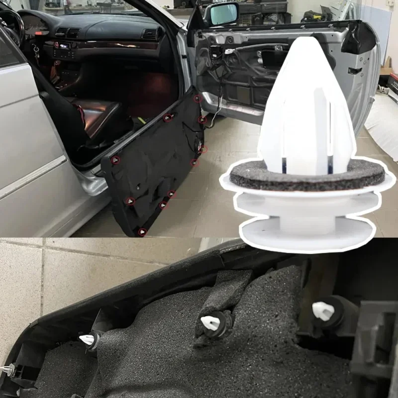 Car Door Panel Clips 20-100PCS - Bumper Dashboard Fender Retainer Rivet Fasteners for Auto Interior Repair & Replacement