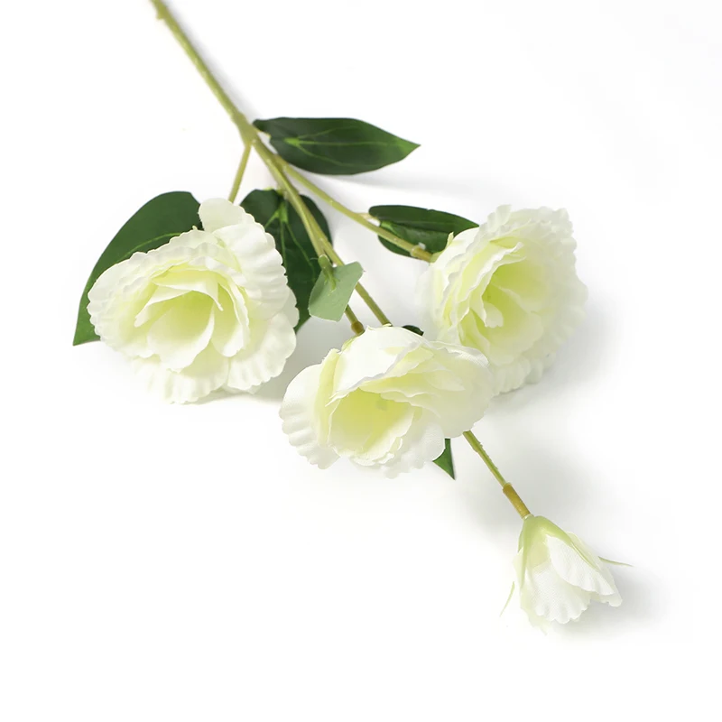 70CM 4Köpfe Seide Künstlicher Eustoma Blumenstrauß Langer Stiel Künstliche Blume für DIY Hochzeit Party Center Decor Home Decor – Detail 10