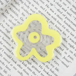 Charming Floral Phone Grip and Stand - Foldable and Expanding Kickstand (Yellow)