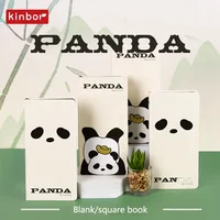 Kinber Cute Panda Coffee Cat Weekly Plan Blank Grid HandBook Girl Heart Record Dialy Schedule Planificador Semana Блокнот School 2