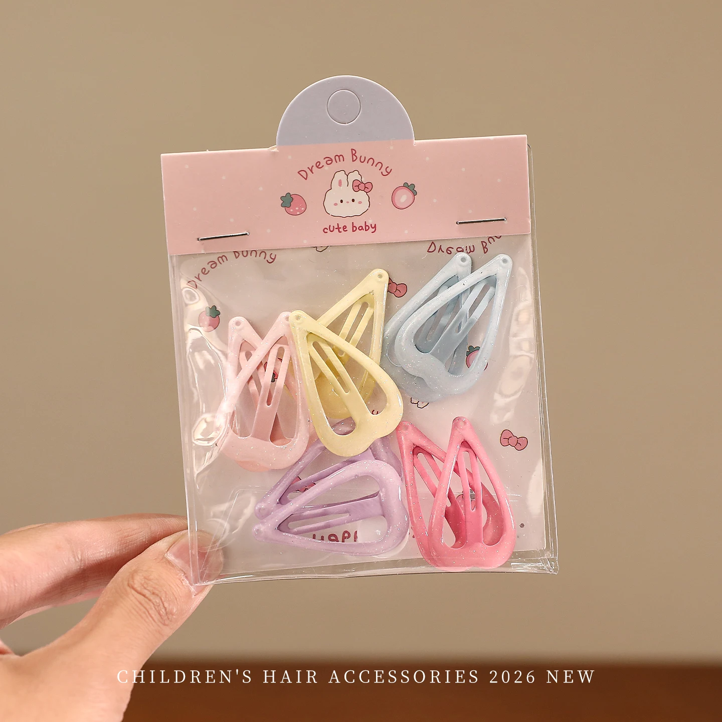 2026 Neue Macaron Hohle BB Haarspangen Set Bonbonfarben Stern Blume Herz Wassertropfen Haarklammern Ohne Haarschaden für Mädchen Kleinkinder – Detail 9