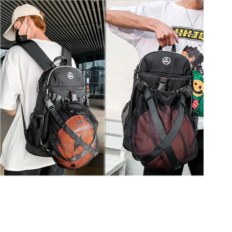 Korean New Men's Oxford Basketball Backpack Large Capacity Notebook School Bag Multifunctional Casual Travel Shoulder Bags