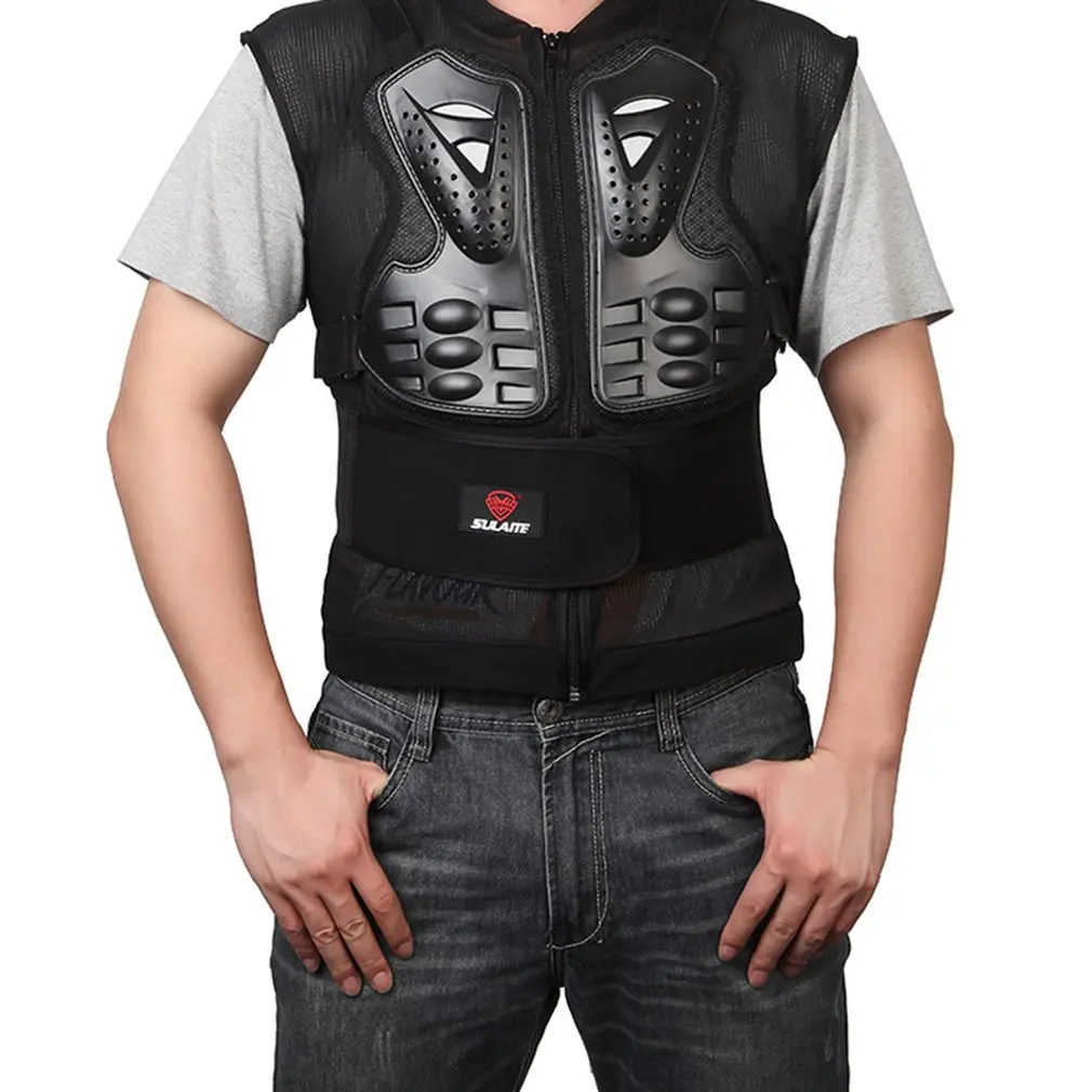 

Universal Motorcycle Body Armor Vest Men Racing Jacket Sleeveless Spine Chest Protective Cloth Motocross Male Tops