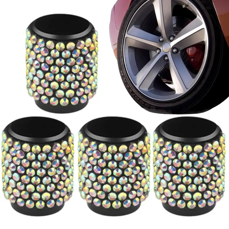 

Air Nozzle Cover Leak-Proof Tire Valve Core Cover For Auto Sparkle Vehicle Tool For RVs Cars Trucks And SUVs