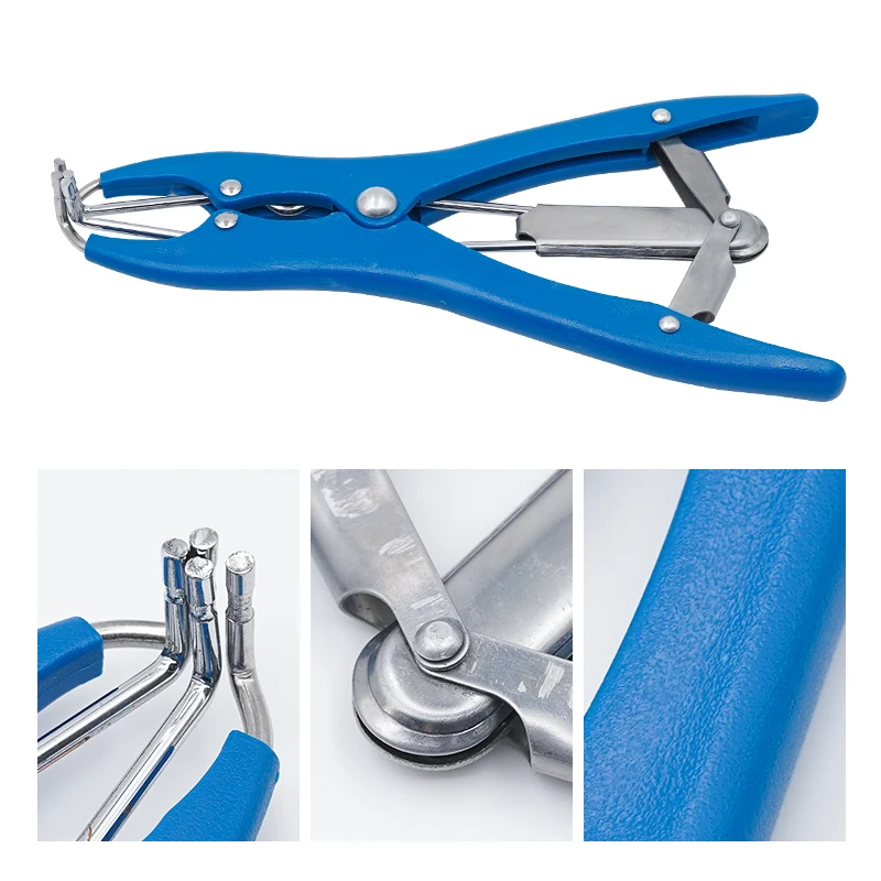 Animal Sheep/Goat Tail Removal Castration Forceps Plier Particulate Rubber Ring Expansion Clamp for Farm Livestock Equip animal castration supplies livestock restraint equipment