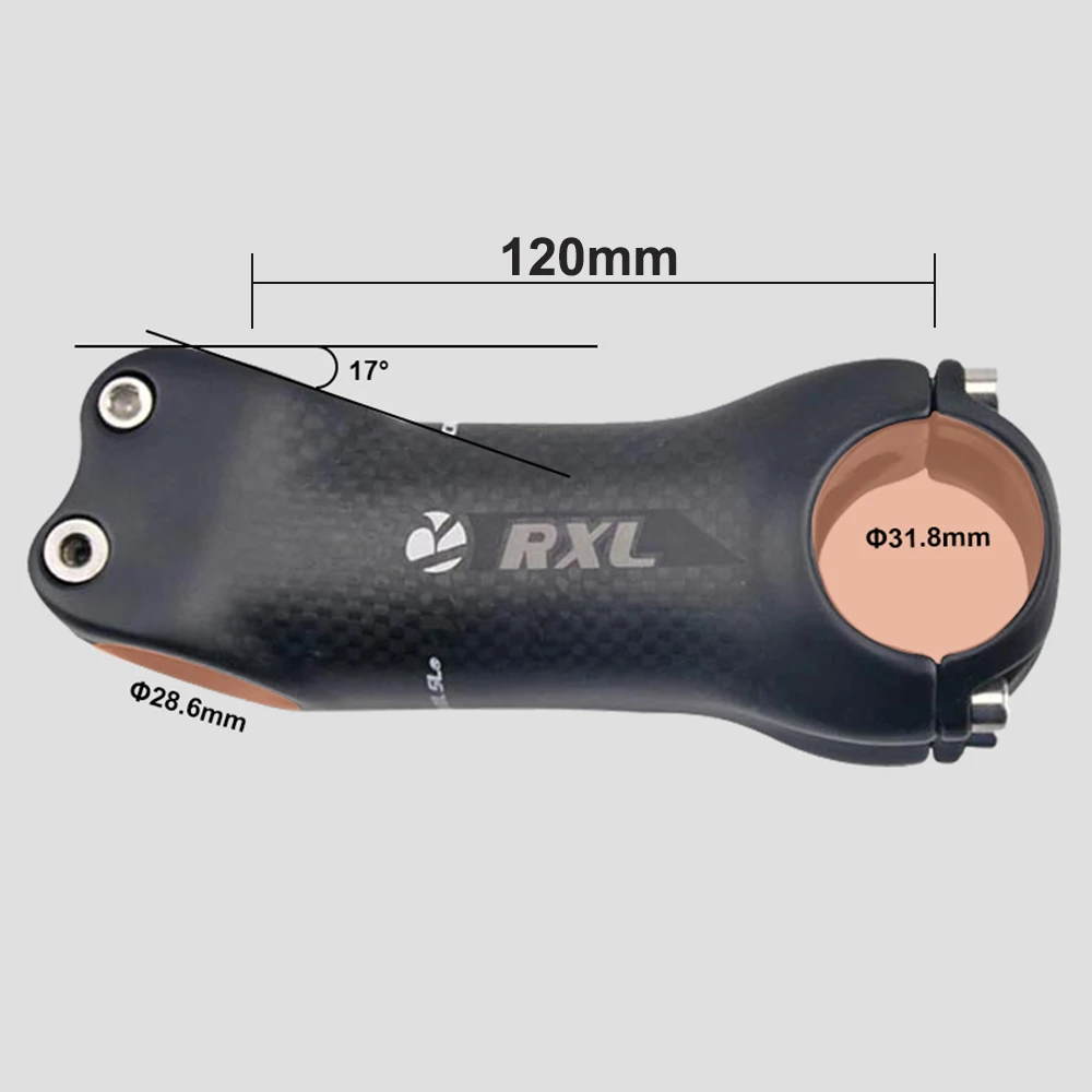 Potence Carbone Pour Vélo – 31,8mm / 6° / 17° – Tailles 70 à 120mm – NEUF