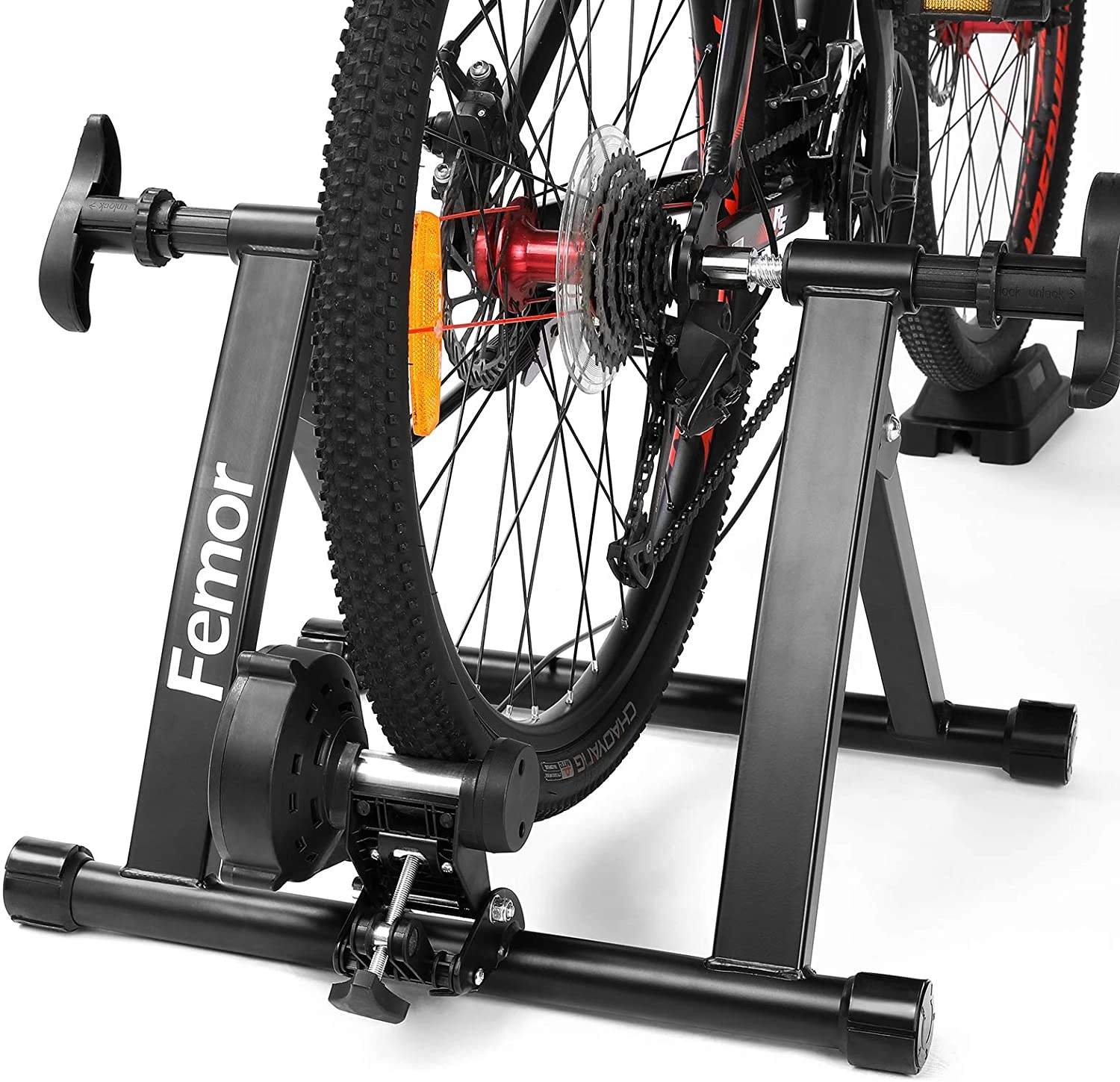 Femor Soporte de entrenamiento de bicicleta de 8 niveles resistencia magnética para interiores, soporte de entrenamiento para bicicleta estática plegable para rueda de 26 28"| | AliExpress