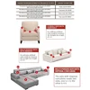 Imitation milk silk solid colour sofa cover high elasticity four seasons universal fabric soft breathable pet stain resistant 2