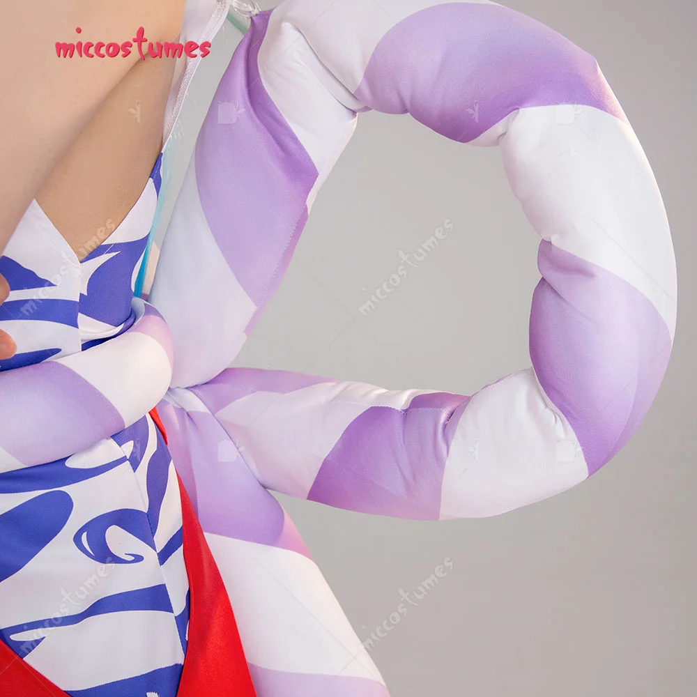 Damen Yamato Cosplay Kostüm Set mit Weste, Hose und Kopfschmuck 8