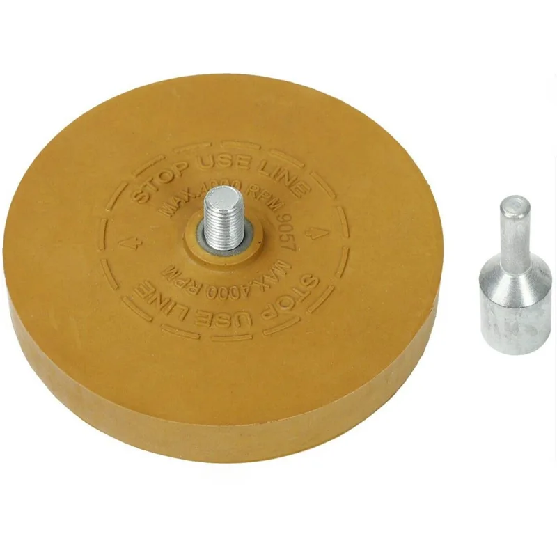 Car sticker remover Car Pneumatic Rubber Eraser Wheel Pad Rubber Disk Decal Eraser Wheel Car Sticker Remover Paint Cleaner Polish Auxiliary Tool