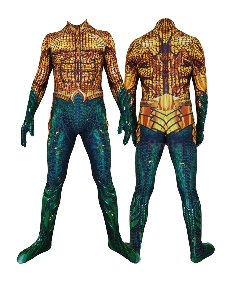 

Movie Arthur Cosplay Costume Superhero Man printing Bodysuit Suit Halloween Jumpsuits for adults kids