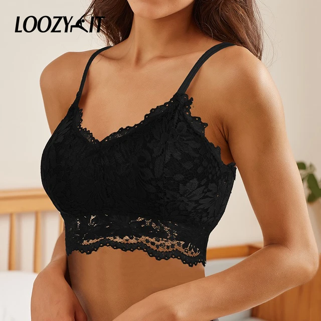 Plus size Sexy Bra Women Lace Bralette Sexy Lingerie Underwear Wireless  Padded Seamless Bra Ultra Strap