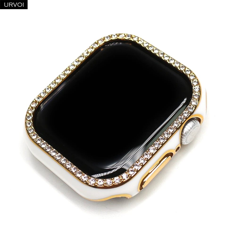 Elegant Zircon-Embellished Laser-Engraved Watch Case Cover