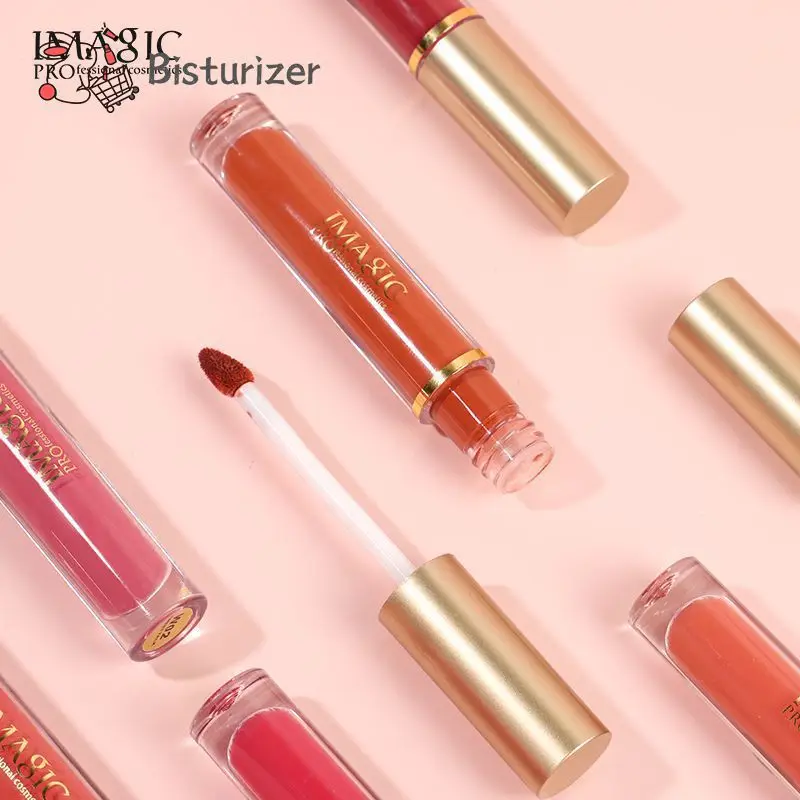 

Набор блесков для губ IMAGICSet, водостойкий стойкий антипригарный бархатный матовый блеск для губ, набор для макияжа глазурью для губ TSLM2