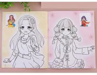 Книжка с картинками для девочек, нарисованная вручную красивой девушке, книжка-раскраска для изучения граффити в начальной школе — изображение 6