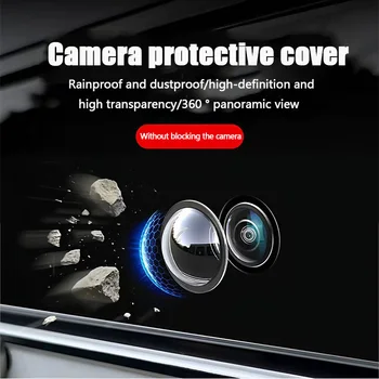 Copertura Protettiva per Telecamera Auto, 360° °   Obiettivo per telecamera di retromarcia panoramica ad alta definizione, copertura protettiva impermeabile e antipolvere