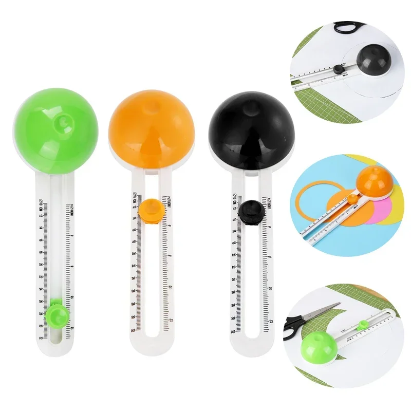 Circle Cutter Round Cutting Knife Patchwork Compass Circle Scrapbooking Cards Cutters Round Paper-Cutting DIY Tool Accessories