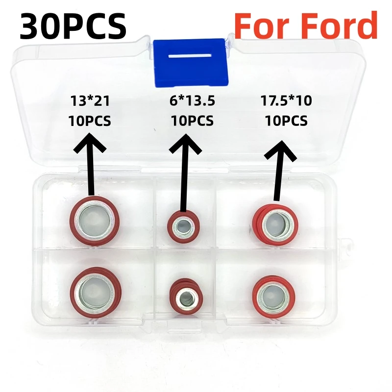 60pieces Sealing Gaskets for Automotive Air Conditioning Systems Compressor Expansion Valve Pipe Head