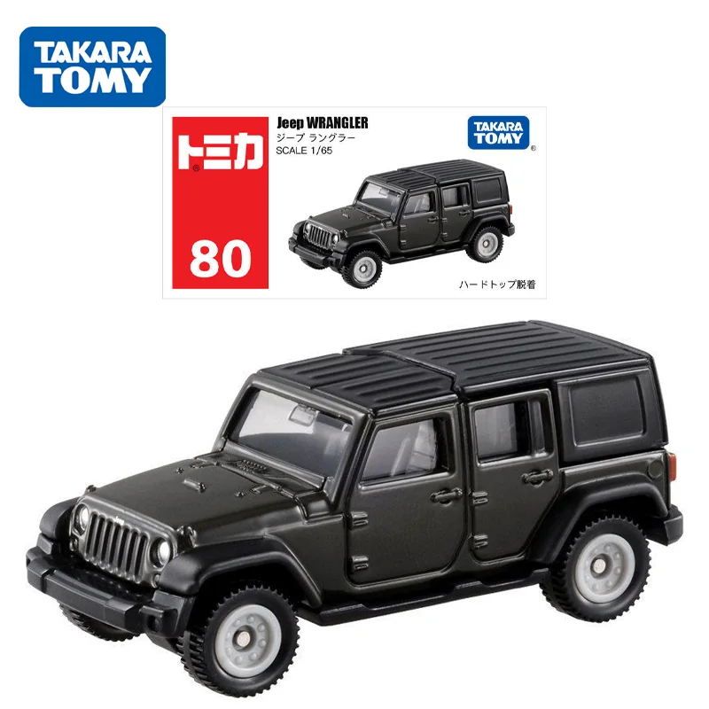 TAKARA TOMY Tomica 1/65 NO.80 Jeep WRANGLER Car Mini Diecast Alloy Model Car Toy Metal Gifts for Children Boys