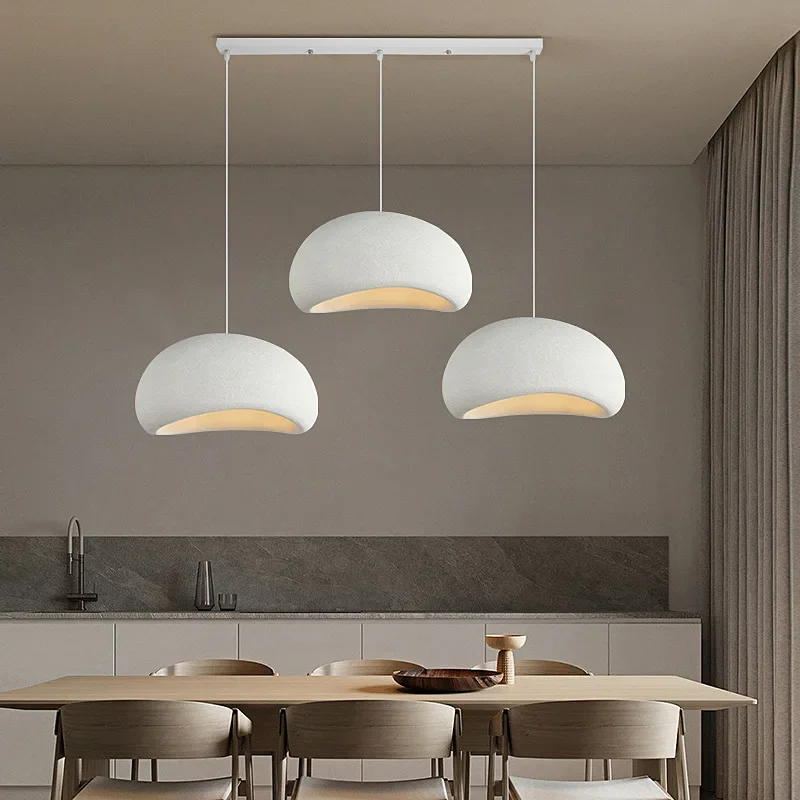 Modern Wabi-Sabi HDPE Led Pendant Light Living Dining Room Chandelier Lighting Home Decor Bedroom Kitchen Hanging Lamp Luminaire 4