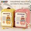 Electronic Password Fingerprint Unlock Money Box Coins Cash Saving Money Box Code Key Lock Music Piggy Bank Mini Safe Child Gift 5