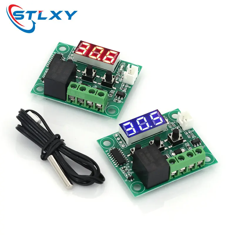 Digital Temperature Controller with Sensor and Relay Switch, -50 to 110°C, DC 5V-12V